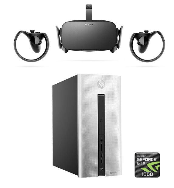 Virtual Reality PC inkl. Oculus Rift Briller